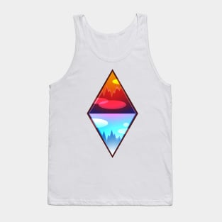 Mountain Iceberg Lavalamp Emblem Tank Top